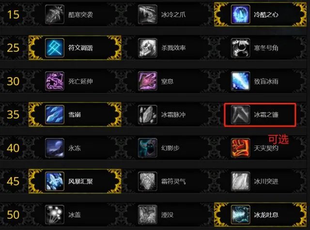 魔兽世界9.2冰DK天赋加点