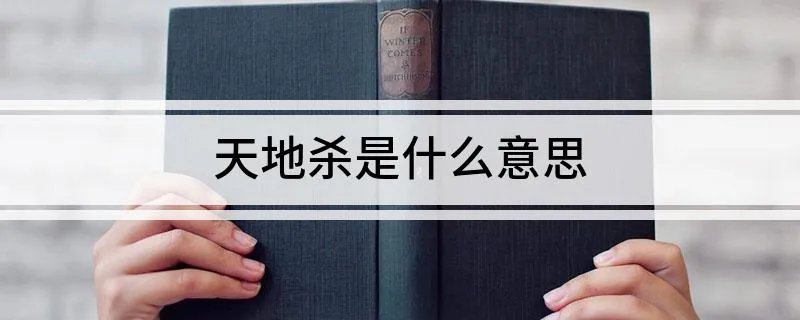 天地杀是什么意思
