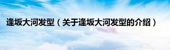 逢坂大河发型（关于逢坂大河发型的介绍）