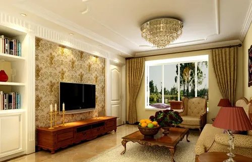 壁纸电视墙效果图 5款百看不厌的壁纸电视墙