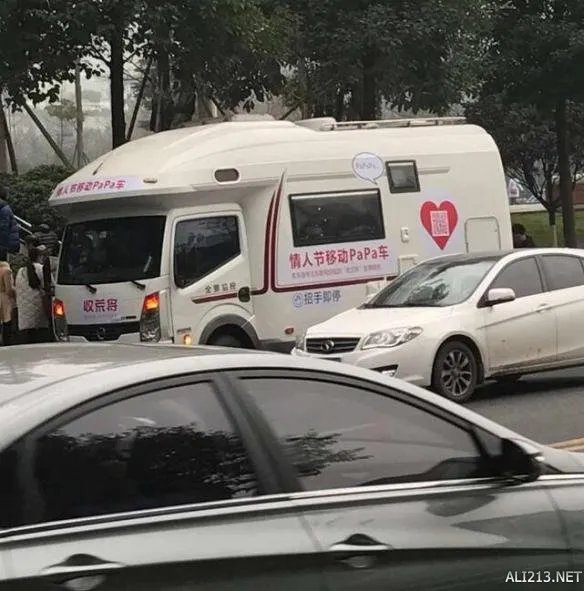 国内惊现情人节移动PaPa车 情侣特供车内气氛太污!