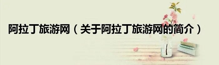 阿拉丁旅游网（关于阿拉丁旅游网的简介）