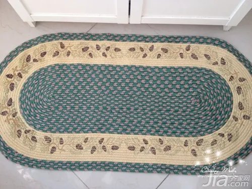 毛线编织地垫 手工毛线地垫制作