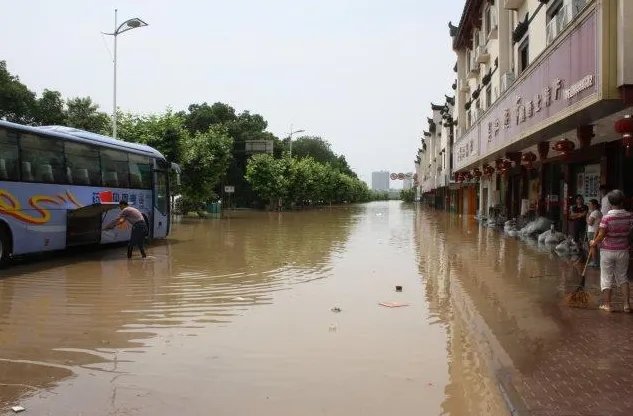 浙江兰溪的洪水已经退却?