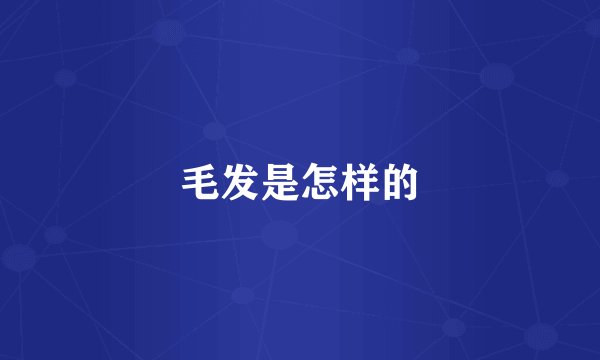 毛发是怎样的