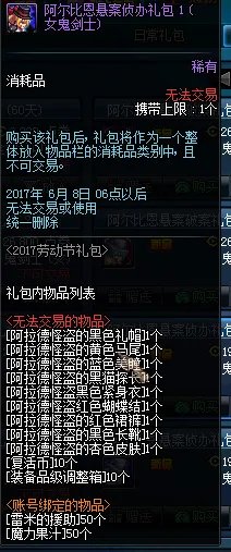 DNF五一套爆料 礼包价格及赠送道具一览