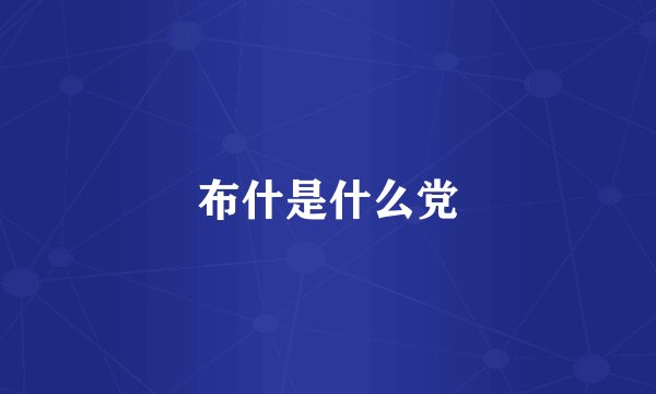 布什是什么党