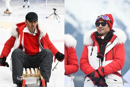 吴秀波拍戏被偶遇很接地气 节目照曝光穿滑雪服魅力倍增