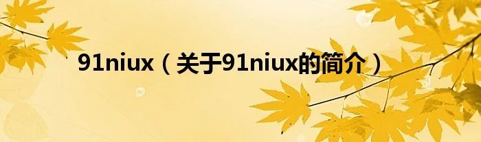 91niux（关于91niux的简介）