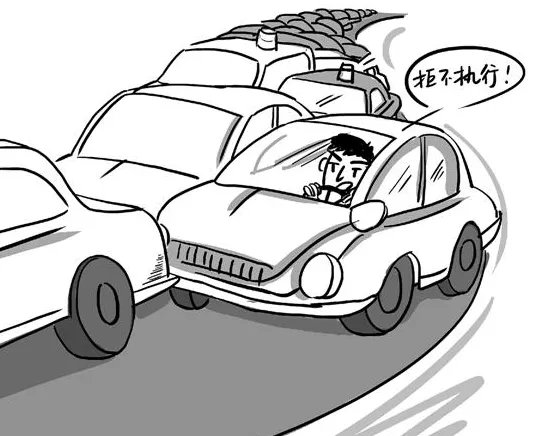 老赖高速逼停警车的宣判结果?