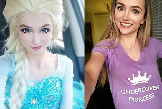 美国女子天生公主脸 靠颜吃饭收入上万人民币