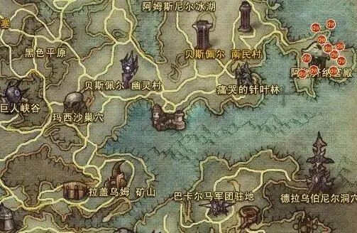 《永恒之塔》奥德采集1-499采集路线一览