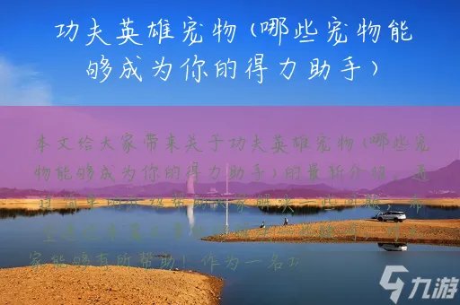 功夫英雄宠物 哪些宠物能够成为你的得力助手