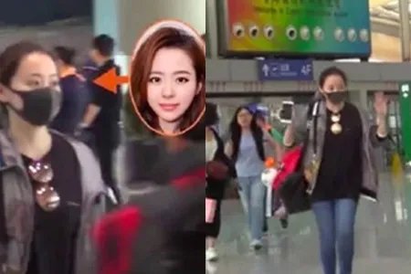 张靓颖被曝获接机   妈妈是林俊杰粉丝