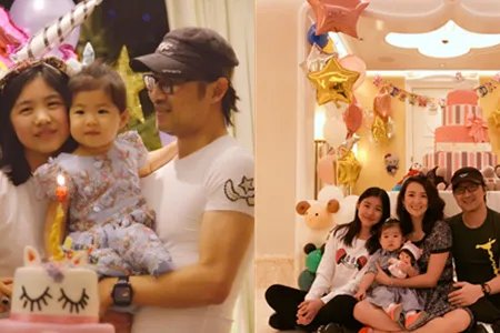 章子怡为醒醒庆生 一家四口气氛温馨