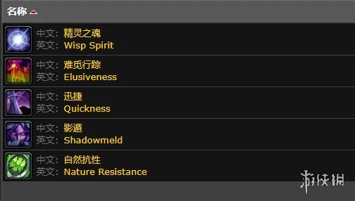 《魔兽世界》种族天赋一览