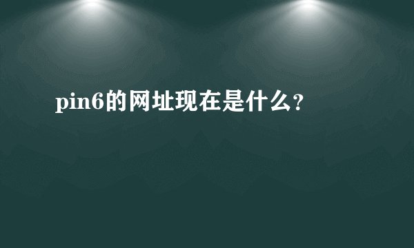 pin6的网址现在是什么？