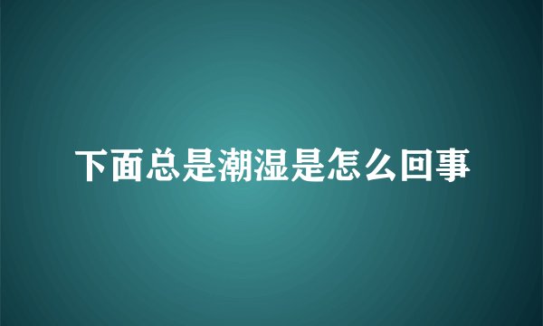 下面总是潮湿是怎么回事