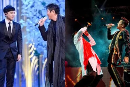 张杰录节目险受伤 和孙楠合唱燃爆全场