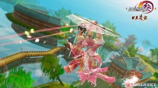 《剑网3》双人轻功实操视频曝光 七秀带你浪漫双飞
