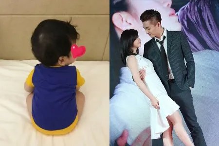 陈妍希抱孩子现身引网友关注网晒儿子近照背影萌化人心