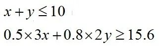 有10名菜农，每人可种甲种蔬菜3亩或乙种蔬菜2亩，已知甲种蔬菜每亩可收入0.5万元，乙种蔬菜每亩可收入0.8万元，若要使