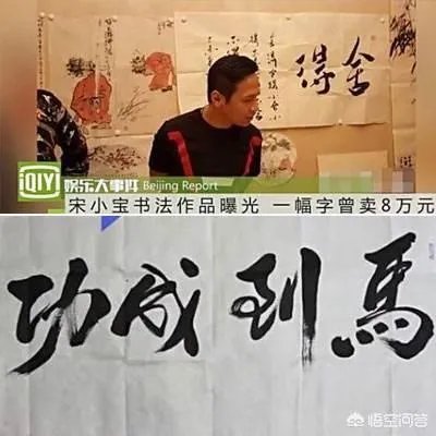 宋小宝书法卖8万，你怎么看？