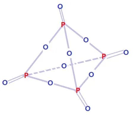 十氧化四磷分子模型