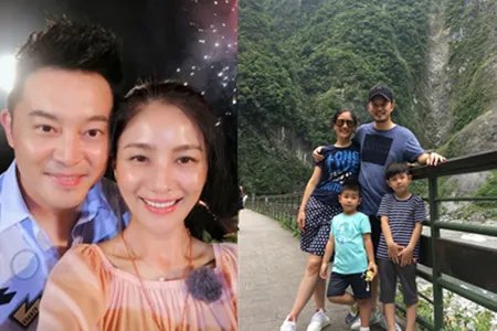 沙溢胡可素颜合影 晒全家福记录幸福瞬间