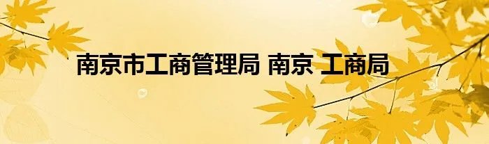 南京市工商管理局 南京 工商局