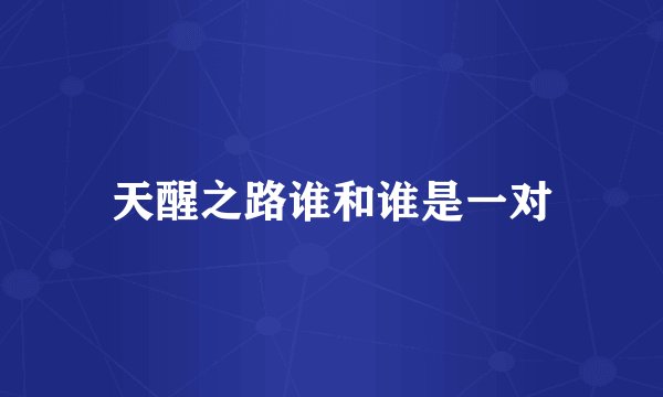 天醒之路谁和谁是一对