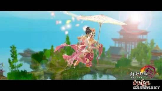 《剑网3》双人轻功实操视频曝光 七秀带你浪漫双飞