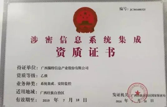 二级保密资质  省保密局