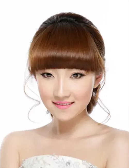 齐刘海新娘发型怎么样 适合结婚的新娘发型