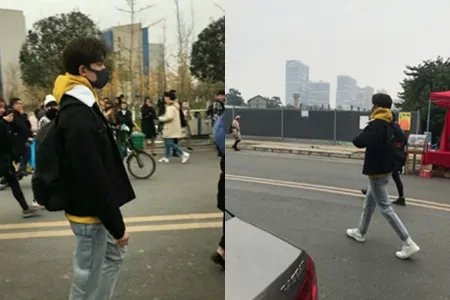 吴磊低调现身成都 机场街拍笑容纯真