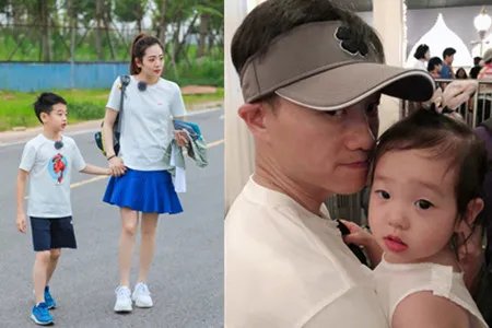 杨云晒女儿懵懂照 三个孩子排排坐超级可爱