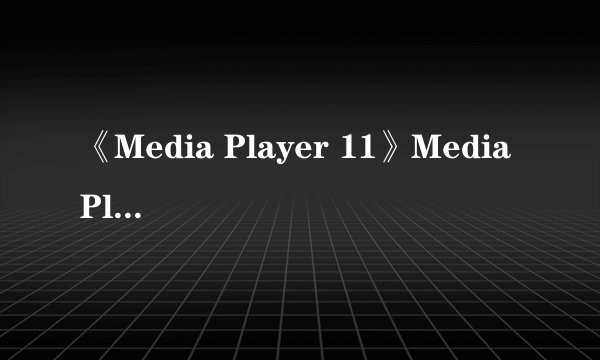 《Media Player 11》Media Player下载