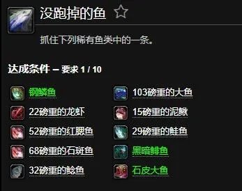 魔兽世界没跑掉的鱼成就怎么做