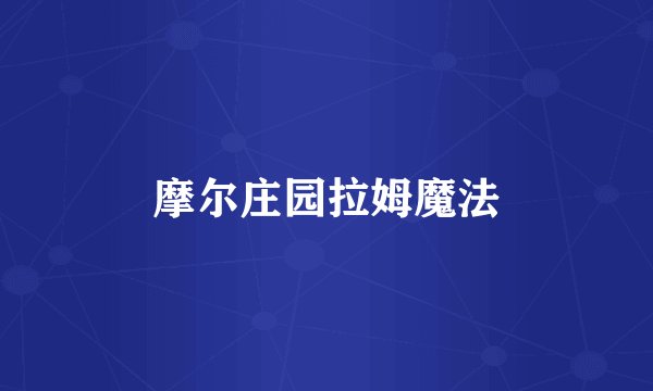 摩尔庄园拉姆魔法