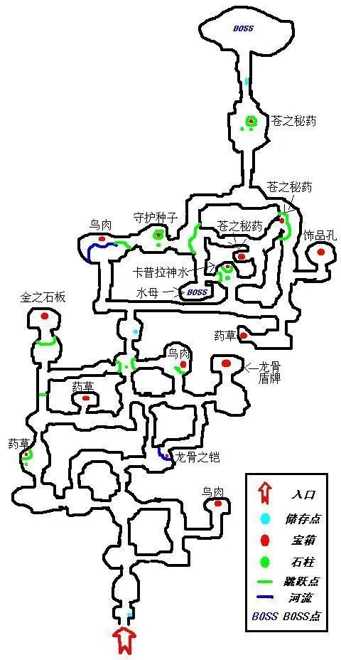 《伊苏6》地图 绿水洞地图怎么走