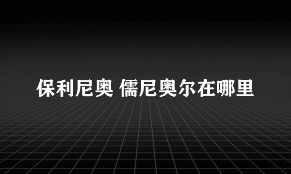 保利尼奥 儒尼奥尔在哪里