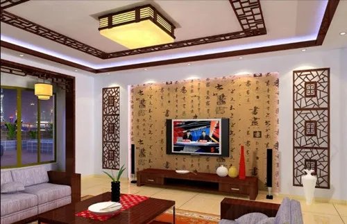 壁纸电视墙效果图 5款百看不厌的壁纸电视墙