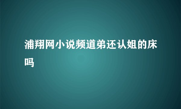 浦翔网小说频道弟还认姐的床吗