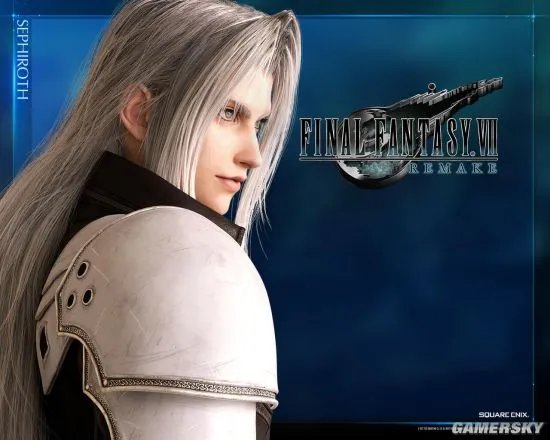 《最终幻想7：重制版》萨菲罗斯高清壁纸&头像 侧颜正脸帅炸天