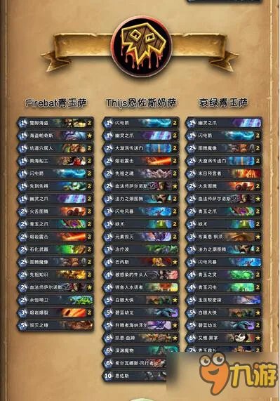 加基森卡组大全 一图看加基森上分卡组推荐