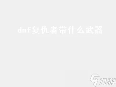 dnf复仇者带什么武器 dnf复仇者带什么武器好