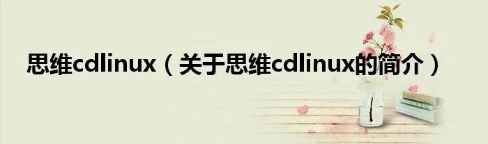 思维cdlinux（关于思维cdlinux的简介）