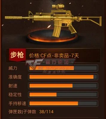 奢华诠释纯金M4A1-Custom 土豪金的代言