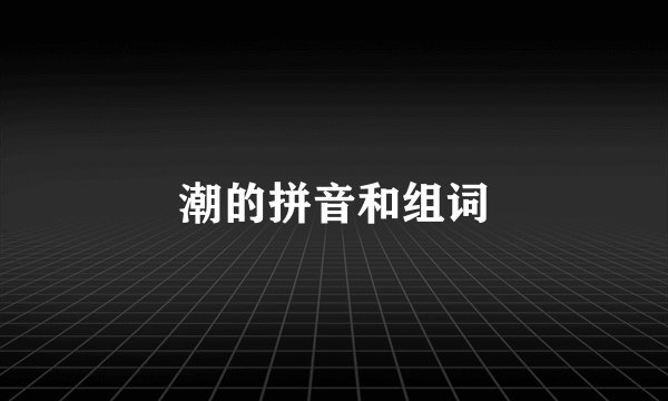 潮的拼音和组词