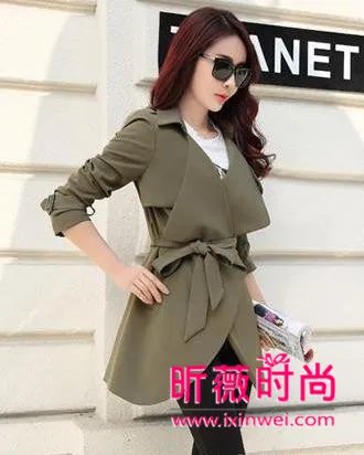 春季流行时装打扮 怎能少了一件风衣的陪衬